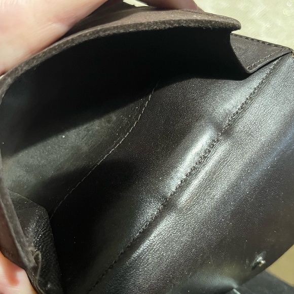 Vintage Gucci Dark Brown Suede & Leather Men's Wallet Bi-Fold - Picture 14 of 16